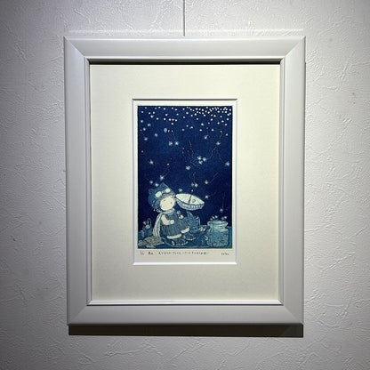 【オリジナル銅版画】前田 勝弘（Katsuhiro MAEDA）「あぁ... ホシたちがぜんぜんハナシをきいてくれない（ed. 1/10）」